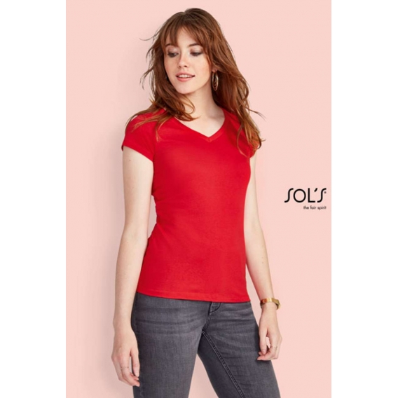 MOON - WOMEN’S V-NECK T-SHIRT
