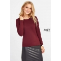 MAJESTIC - WOMEN'S ROUND COLLAR LONG SLEEVE T-SHIRT