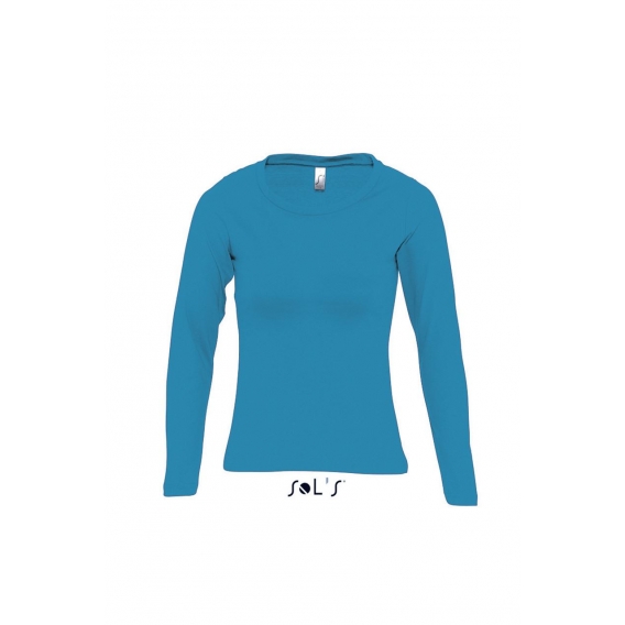 MAJESTIC - WOMEN'S ROUND COLLAR LONG SLEEVE T-SHIRT