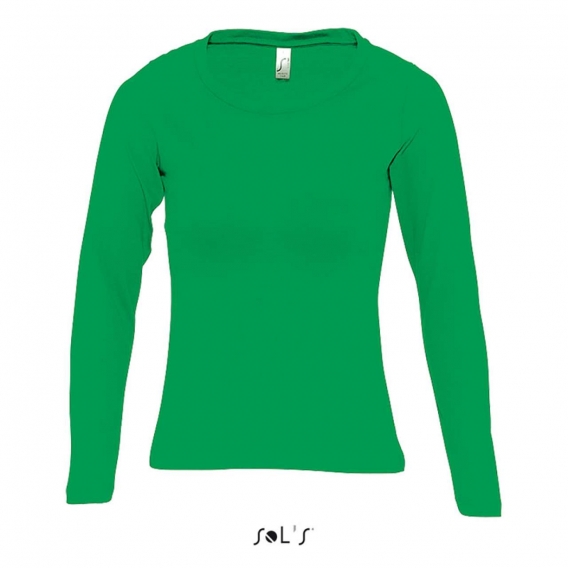 MAJESTIC - WOMEN'S ROUND COLLAR LONG SLEEVE T-SHIRT