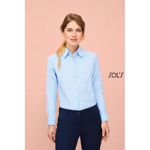 EMBASSY - LONG SLEEVE OXFORD WOMEN'S SHIRT