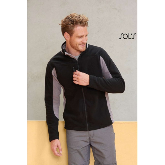 NORDIC - MEN’S TWO-COLOUR ZIPPED FLEECE JACKET