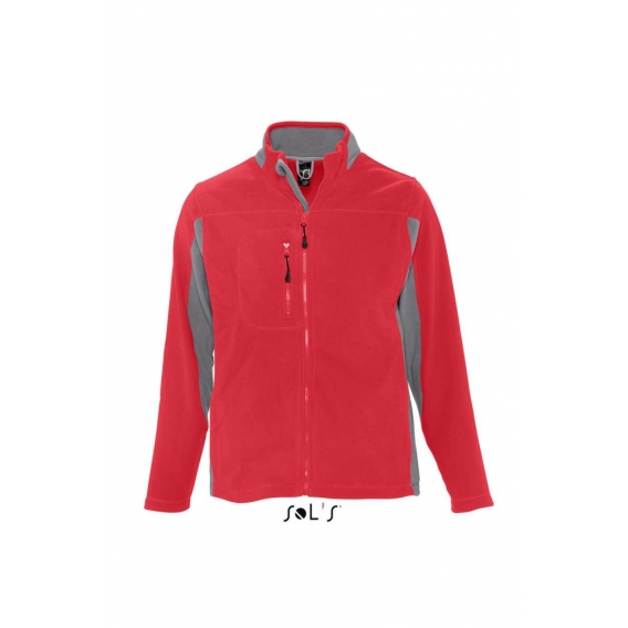 NORDIC - MEN’S TWO-COLOUR ZIPPED FLEECE JACKET