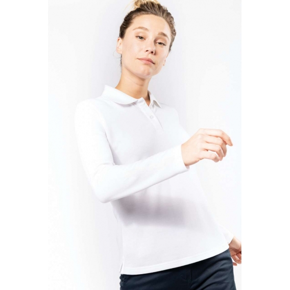 LADIES' LONG-SLEEVED POLO SHIRT