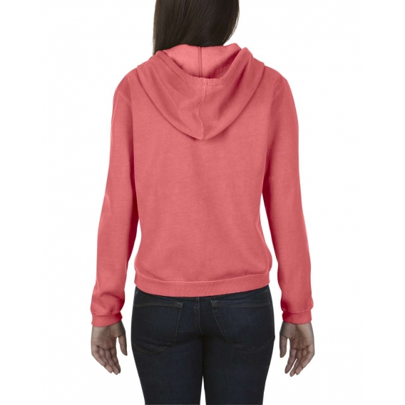 LADIES' FULL ZIP HOODED SWEATSHIRT