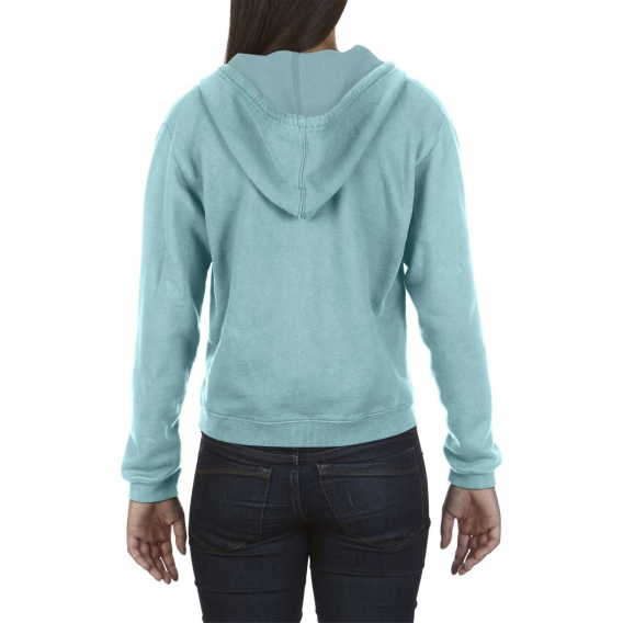 LADIES' FULL ZIP HOODED SWEATSHIRT