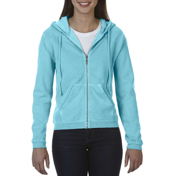 LADIES' FULL ZIP HOODED SWEATSHIRT