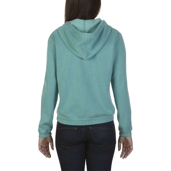 LADIES' FULL ZIP HOODED SWEATSHIRT