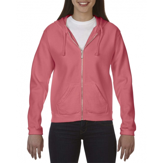 LADIES' FULL ZIP HOODED SWEATSHIRT