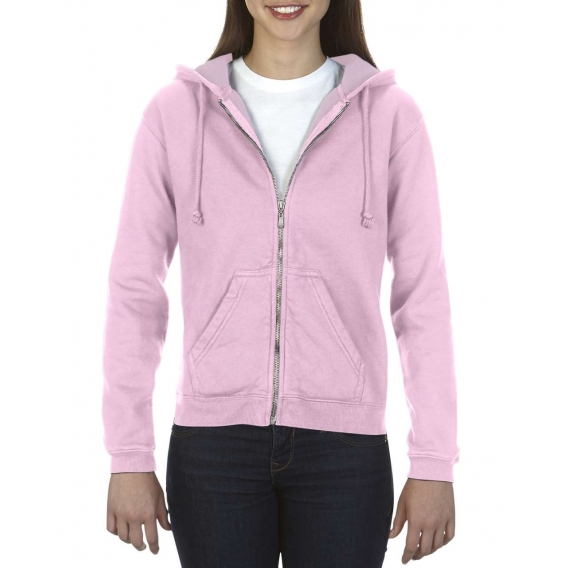 LADIES' FULL ZIP HOODED SWEATSHIRT