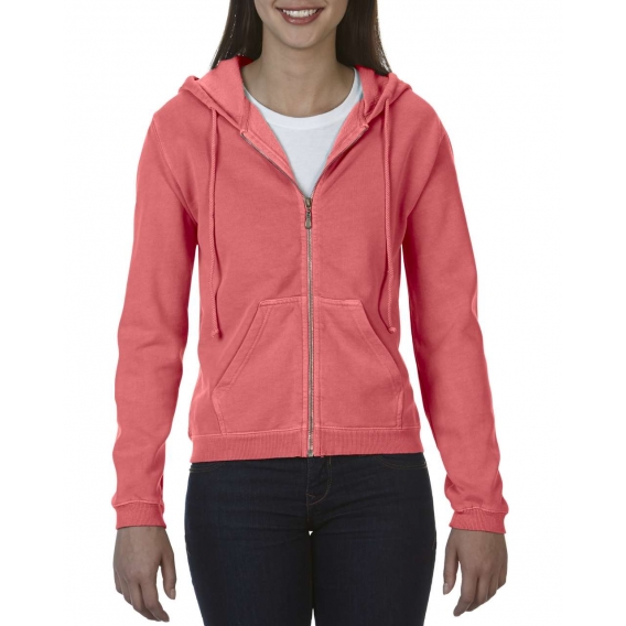 LADIES' FULL ZIP HOODED SWEATSHIRT