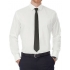Poplin Shirt Black Tie Long Sleeve / Men