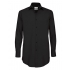 Poplin Shirt Black Tie Long Sleeve / Men