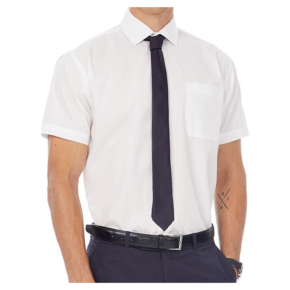 Poplin Shirt Smart Short Sleeve / Men