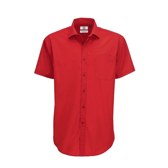 Poplin Shirt Smart Short Sleeve / Men