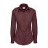 Poplin Shirt Black Tie Long Sleeve / Women