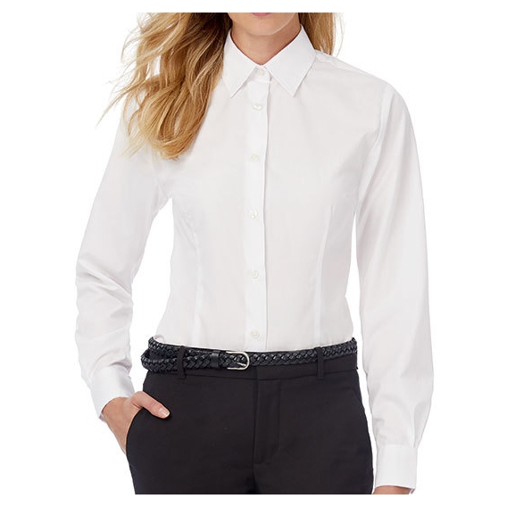 Poplin Shirt Smart Long Sleeve / Women