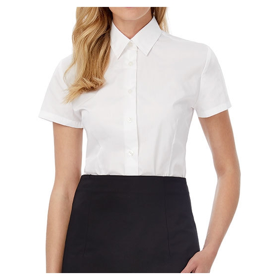 Poplin Shirt Smart Short Sleeve / Women
