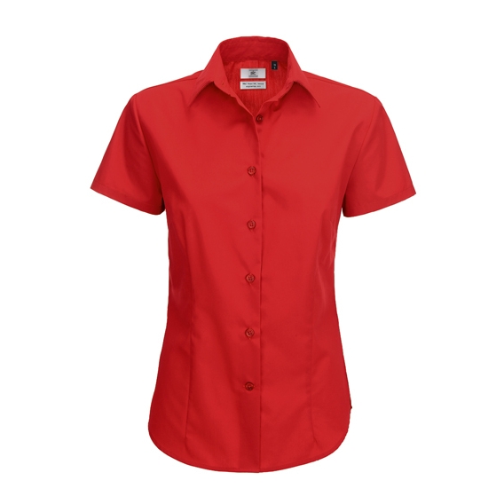 Poplin Shirt Smart Short Sleeve / Women