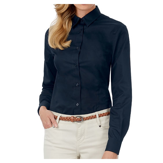 Twill Shirt Sharp Long Sleeve / Women