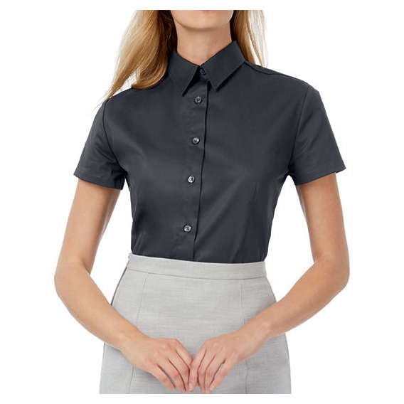 Twill Shirt Sharp Short Sleeve / Women