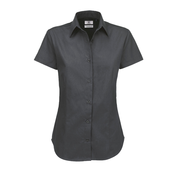 Twill Shirt Sharp Short Sleeve / Women