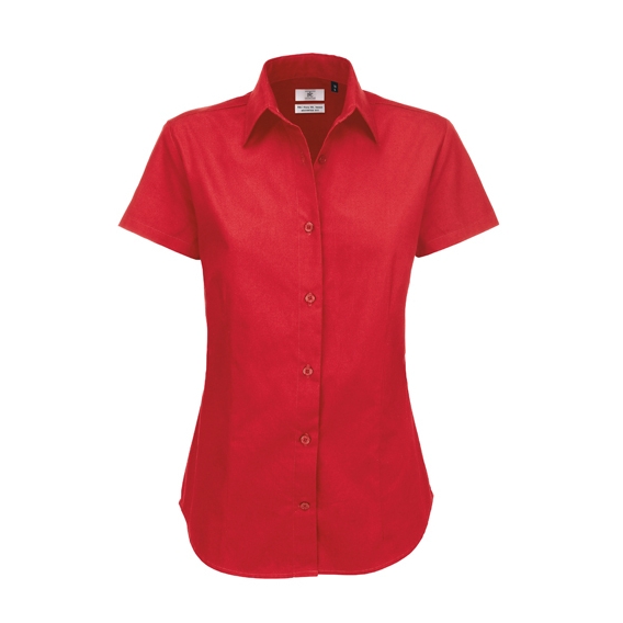 Twill Shirt Sharp Short Sleeve / Women
