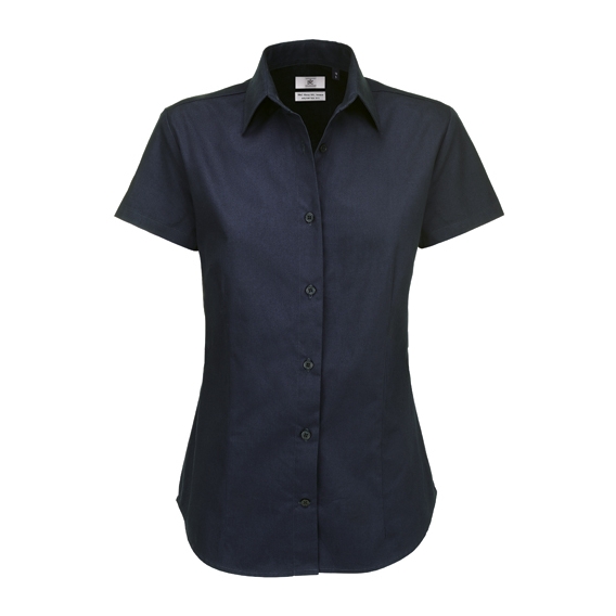 Twill Shirt Sharp Short Sleeve / Women