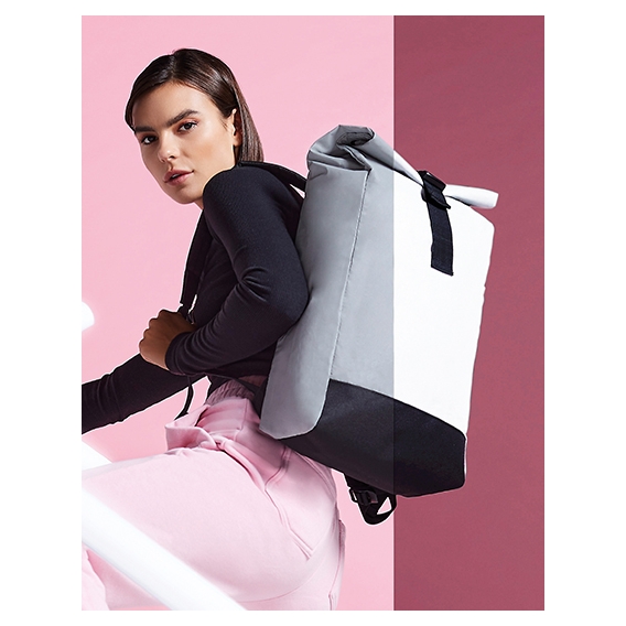 Reflective Roll-Top Backpack