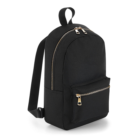 Metallic Zip Mini Backpack