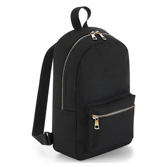 Metallic Zip Mini Backpack