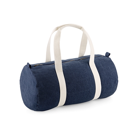 Denim Barrel Bag