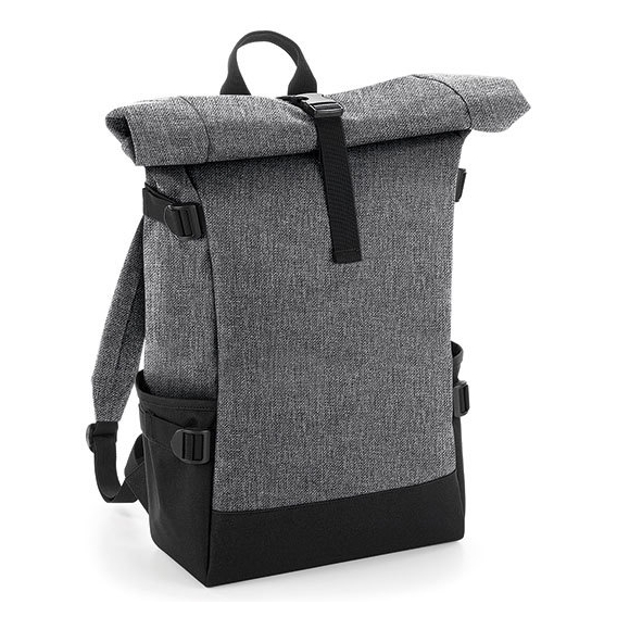 Block Roll-Top Backpack