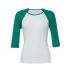 3/4-Sleeve Contrast Raglan T-Shirt