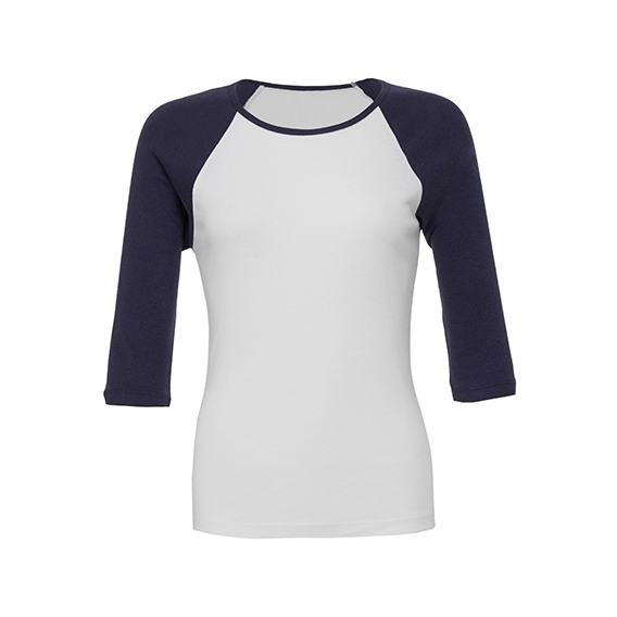 3/4-Sleeve Contrast Raglan T-Shirt