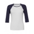 3/4-Sleeve Contrast Raglan T-Shirt