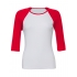 3/4-Sleeve Contrast Raglan T-Shirt