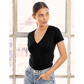 Women`s Jersey Deep V-Neck T-Shirt