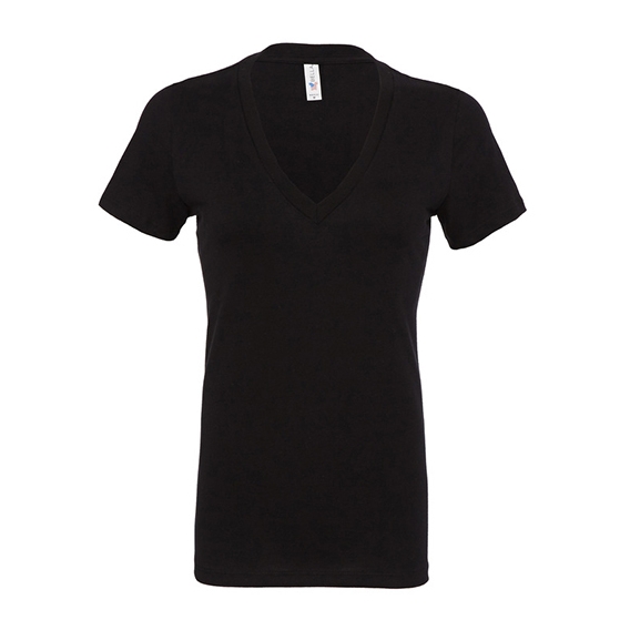 Women`s Jersey Deep V-Neck T-Shirt