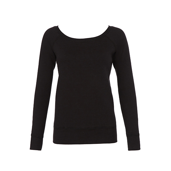 Women`s Sponge Fleece Wide Neck Sweatshirt