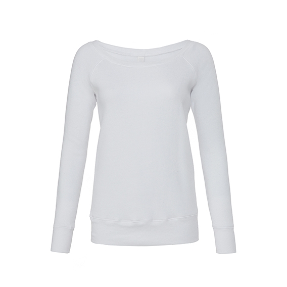 Women`s Sponge Fleece Wide Neck Sweatshirt
