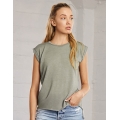 Women`s Flow Muscle Tee with Rolled Cuff