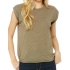 Women`s Flowy Muscle Tee with Rolled Cuff