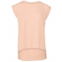Women`s Flowy Muscle Tee with Rolled Cuff