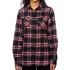 Women`s Woven Plaid Flannel Shirt