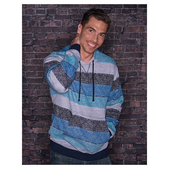 Printed Striped Marl Pullover