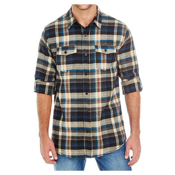 Woven Plaid Flannel Shirt