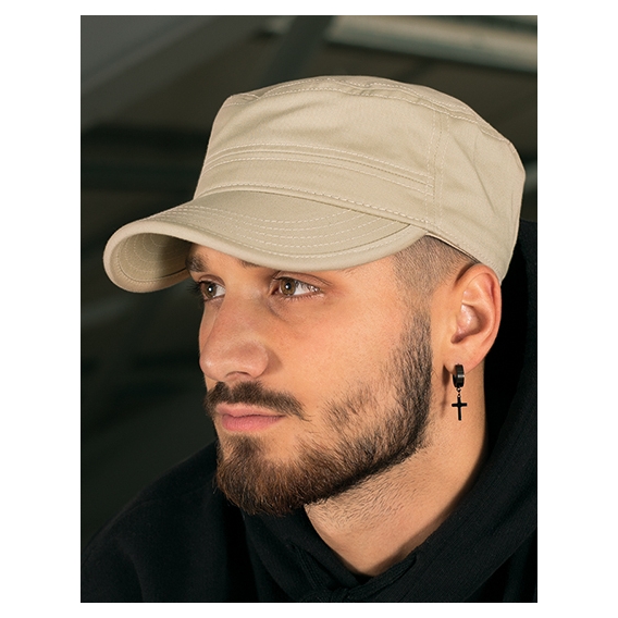 Organic Cotton Army Cap washed