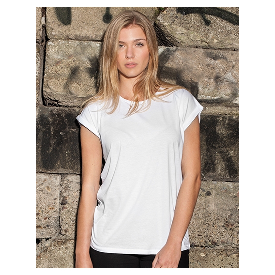 Ladies` Extended Shoulder Tee