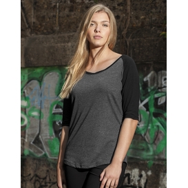 Ladies` 3/4 Contrast Raglan Tee